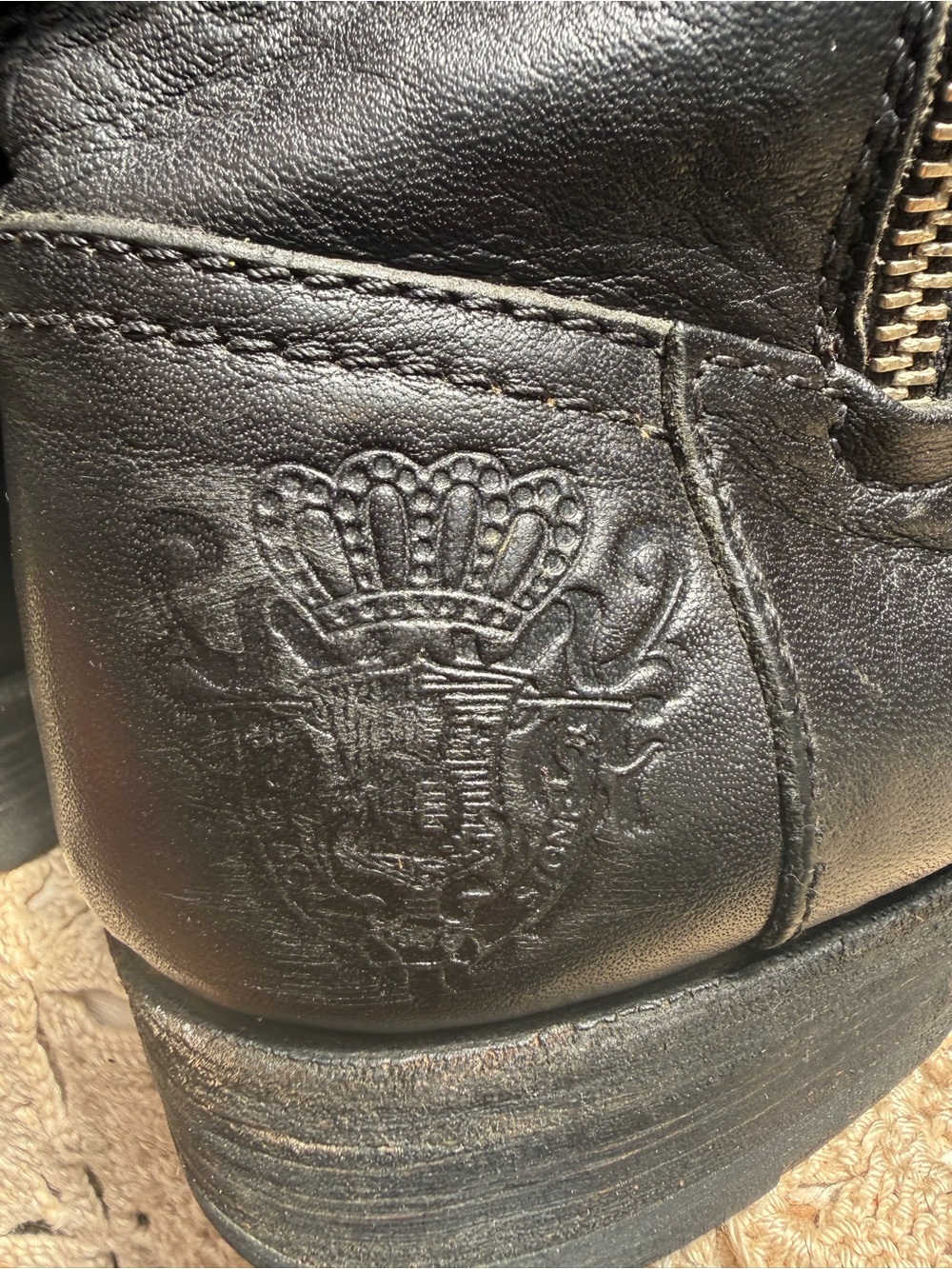 Blackstone Black Leather Tall Riding Boots Goodyear Welted Size 38 / US 7.5 - 8 - Picture 8 of 16